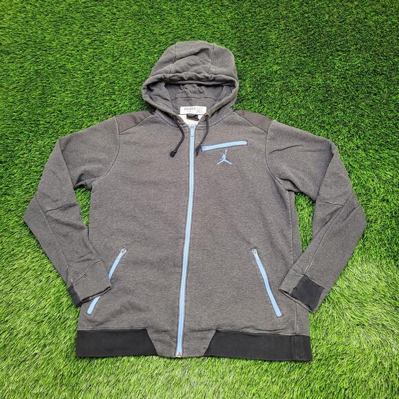 Air-Jordan Jumpman Hoodie M/L 21x26 Dark-Gray - Picture 1 of 16